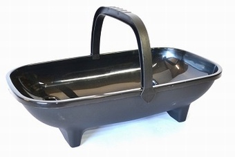 Black 53cm Trug Planters Collection > - Black Collection
