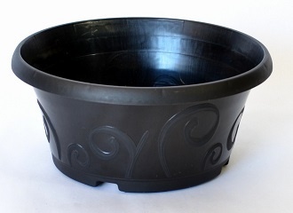 Black 30cm Bowls Planters Collection > - Black Collection