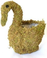 Wicker Swan Planters Collection > - Wicker Collection