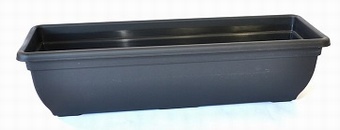 Black 60cm Trough Planters Collection > - Black Collection